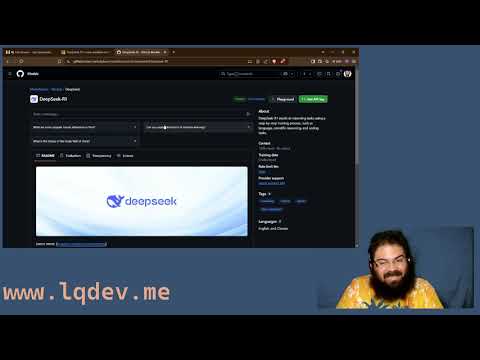 YouTube Video Thumbnail Tinkering on Stream with DeepSeek R1, GitHub Models, .NET